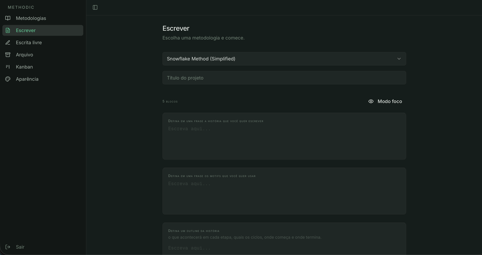 Methodic screenshot 1